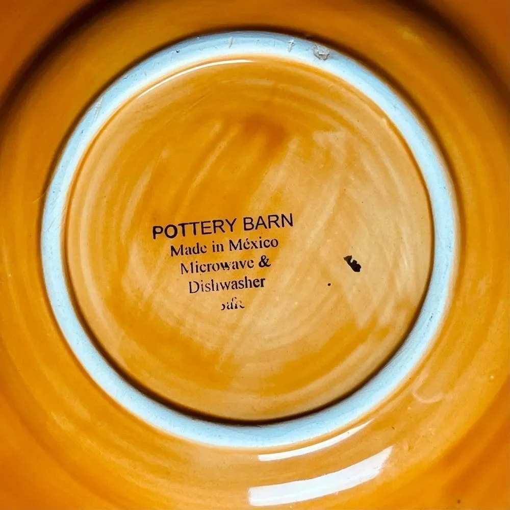 Pottery Barn Orange Sausalito Spice Terracotta Large Charger 12.25 Plate Platter